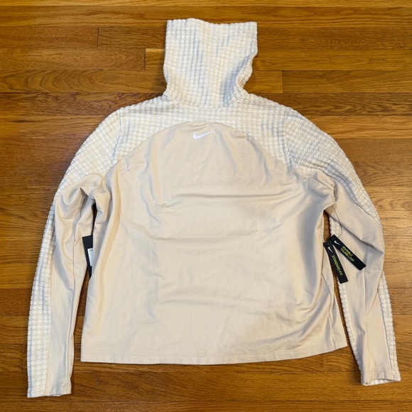 Nike Women's Pro Hyperwarm Pullover Turtleneck Long Sleeve Cream - Size 1X NWT - Picture 6 of 6